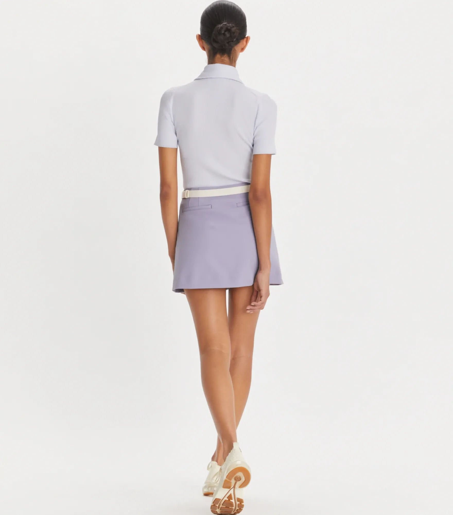 RUFFLE STRETCH GOLF SKIRT