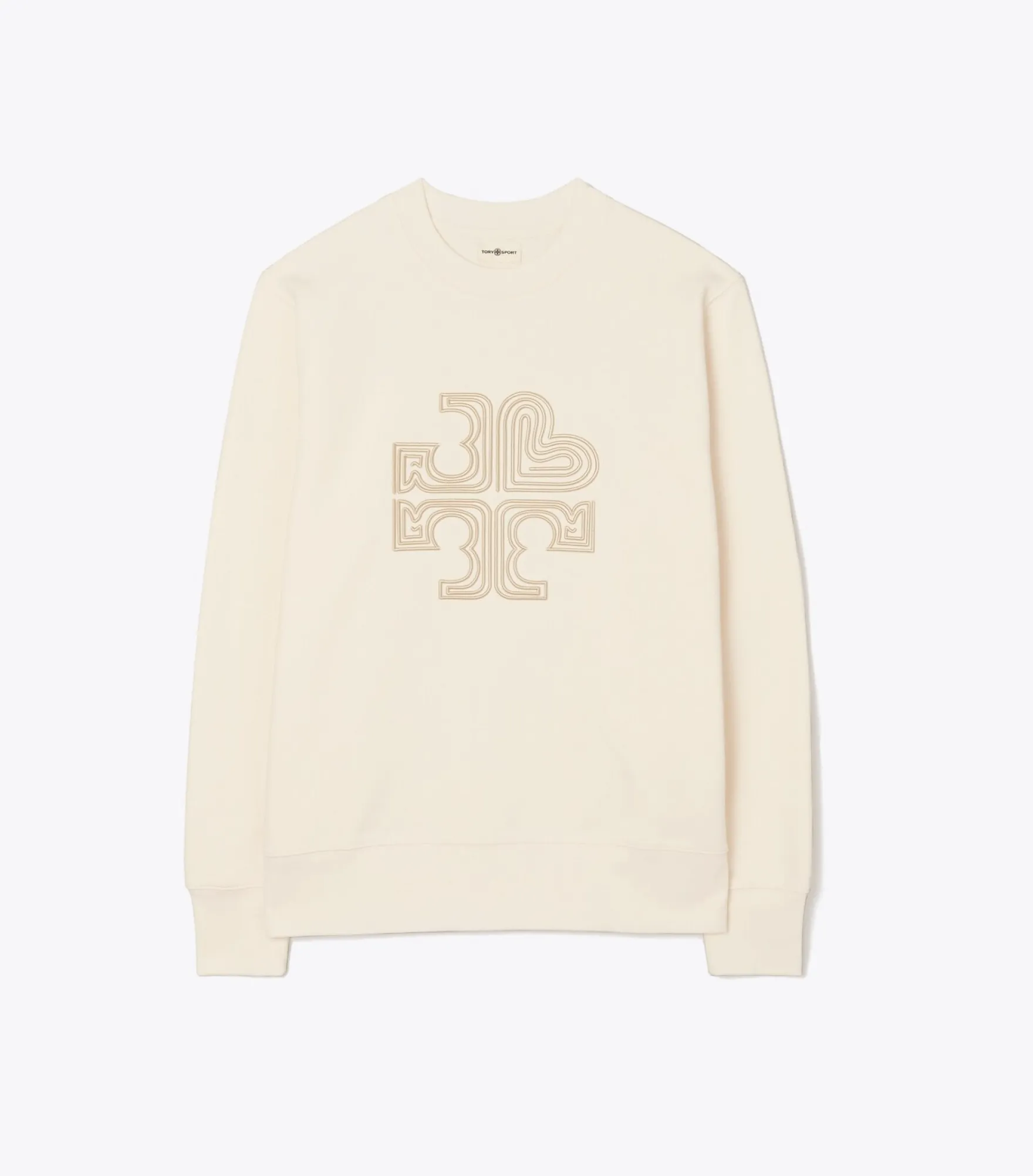 RUNDHALSPULLOVER AUS SCHWEREM FRENCH TERRY MIT LOGO
