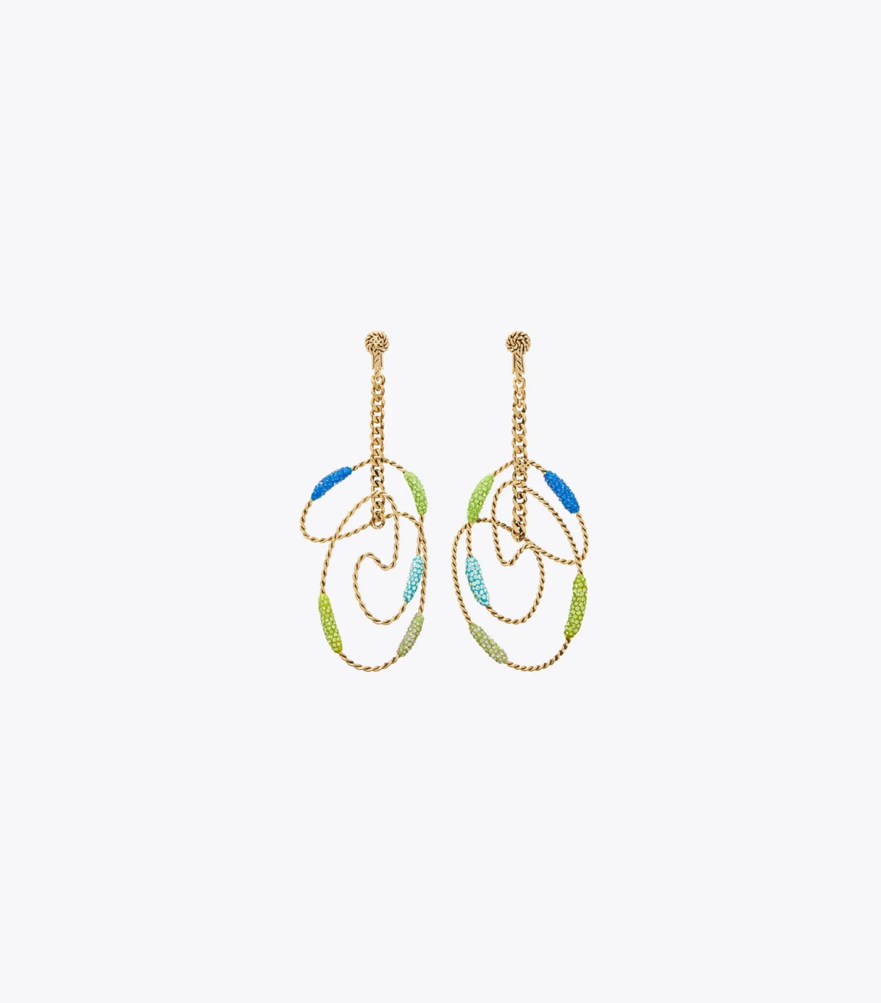RUNWAY SWIRL HOOP EARRINGS