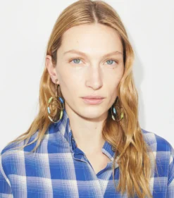 RUNWAY SWIRL HOOP EARRINGS