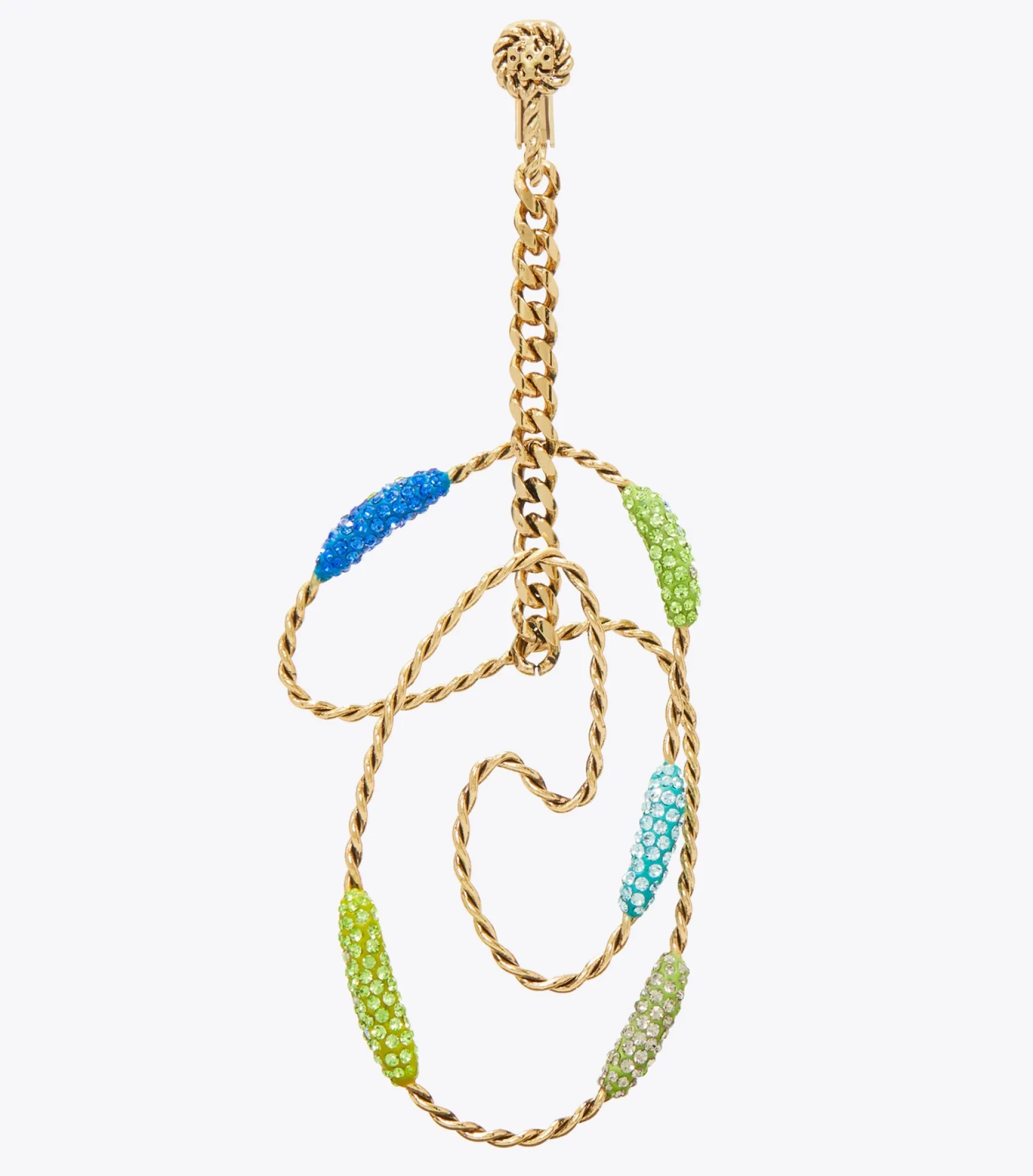 RUNWAY SWIRL HOOP EARRINGS