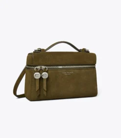 SCHLANKE ROMY HANDTASCHE AUS WILDLEDER MIT TRAGEGRIFF OBEN