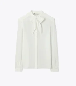 SCHLUPPENBLUSE AUS GEORGETTE