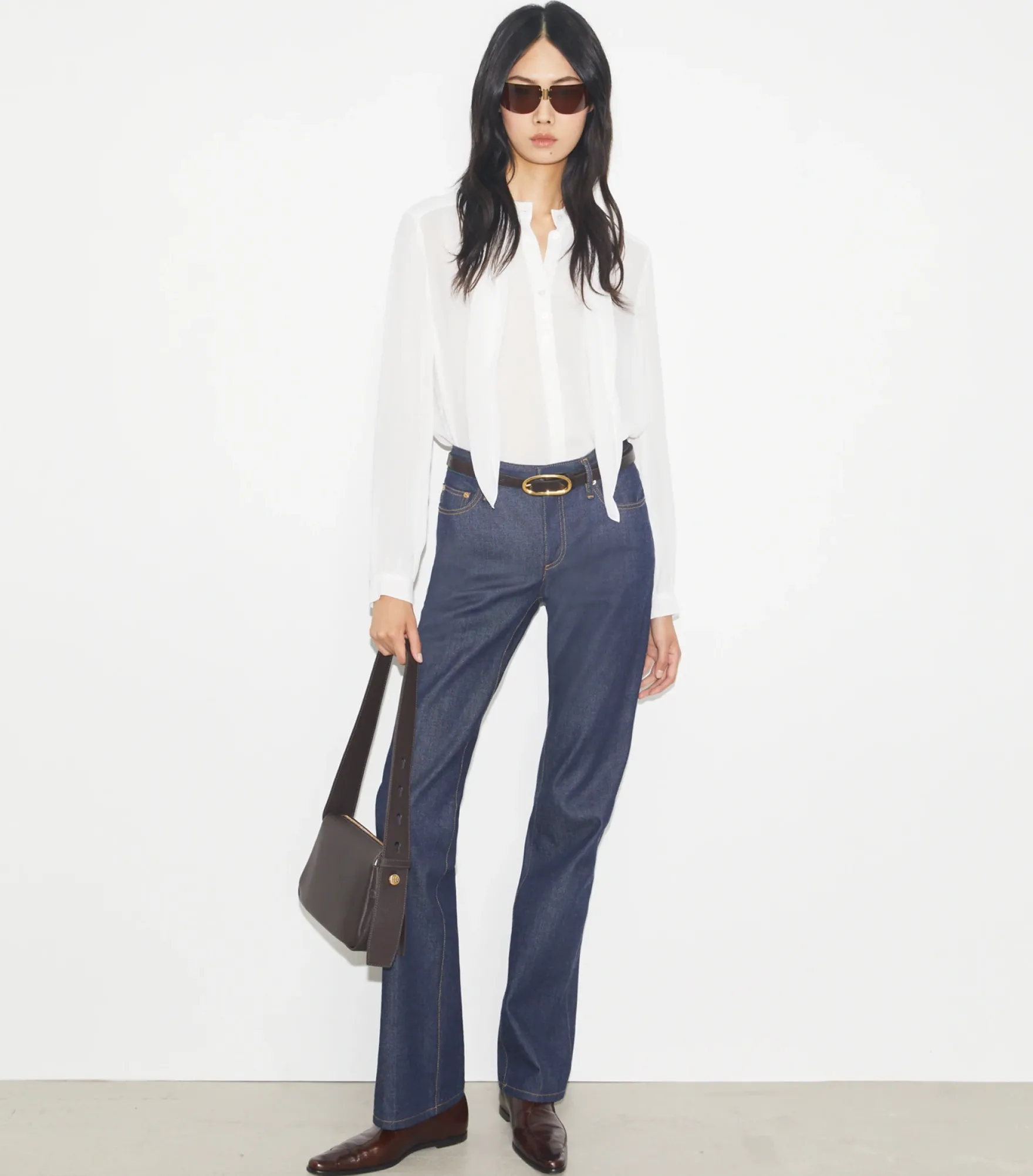 SCHLUPPENBLUSE AUS GEORGETTE