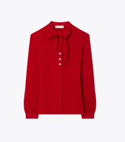 SCHLUPPENBLUSE AUS GEORGETTE