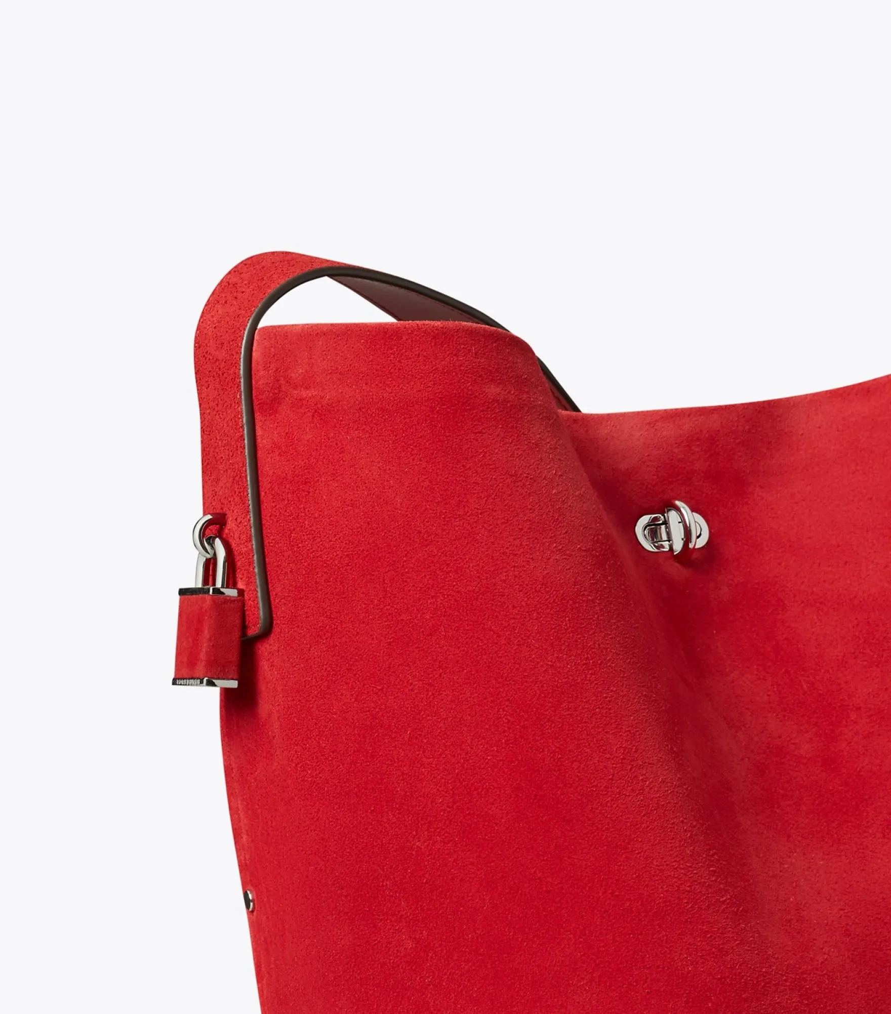 SCHMALE BUCKET BAG AUS WILDLEDER
