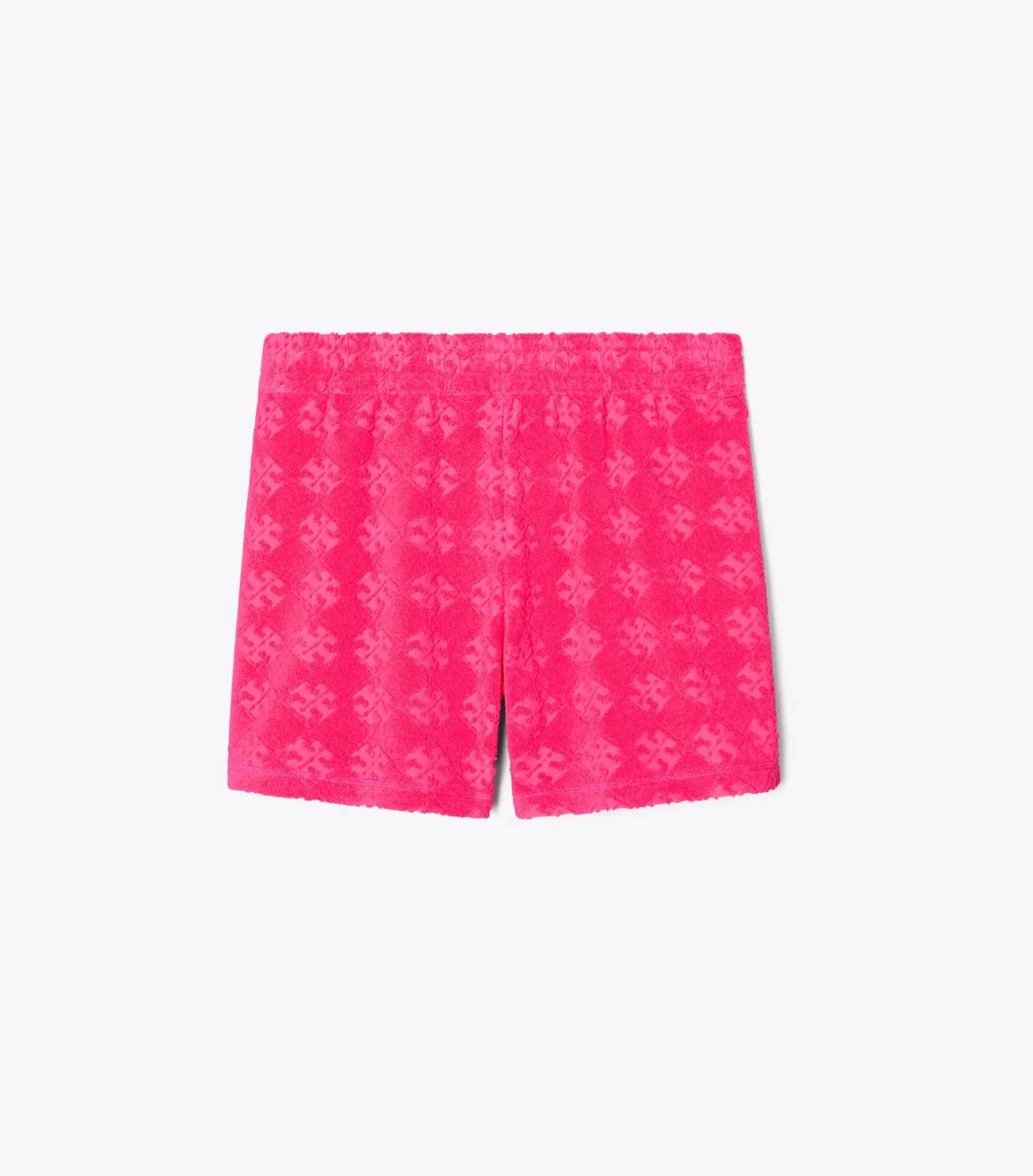 SHORTS AUS JACQUARD-FROTTEE MIT LOGO
