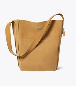 SLIM LOCK BUCKET BAG AUS WILDLEDER