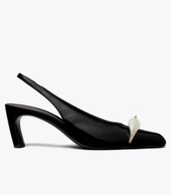 SLINGBACK MIT ABSATZ UND PIERCINGDETAIL