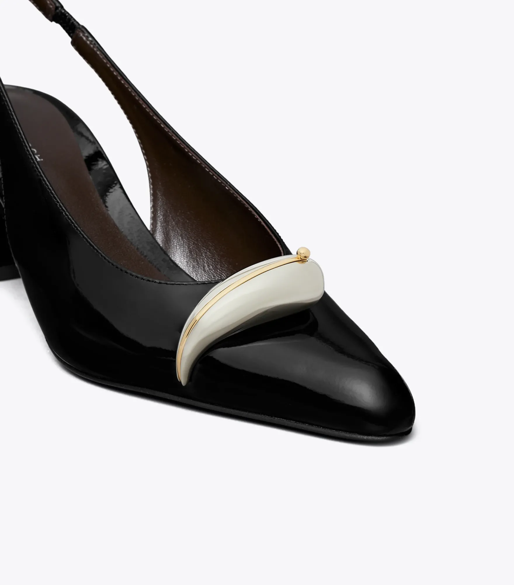 SLINGBACK MIT ABSATZ UND PIERCINGDETAIL