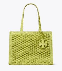 SMALL ELLA HAND-CROCHETED POPCORN TOTE