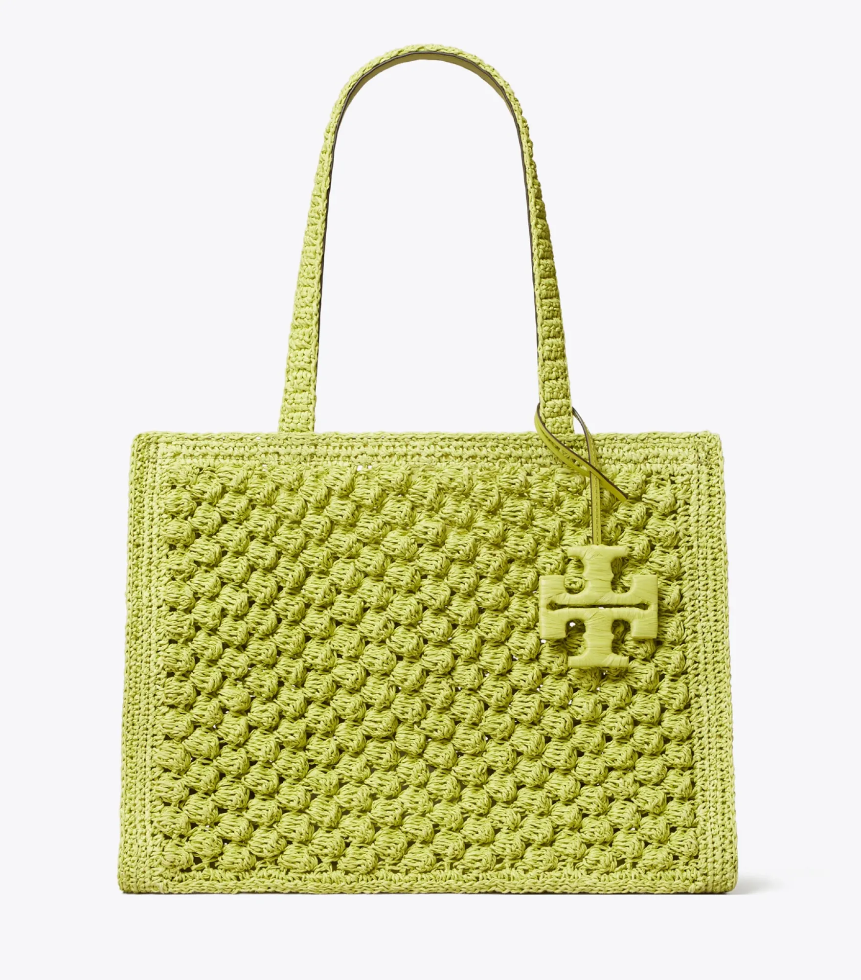 SMALL ELLA HAND-CROCHETED POPCORN TOTE