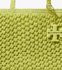 SMALL ELLA HAND-CROCHETED POPCORN TOTE