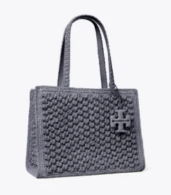 SMALL ELLA HAND-CROCHETED POPCORN TOTE
