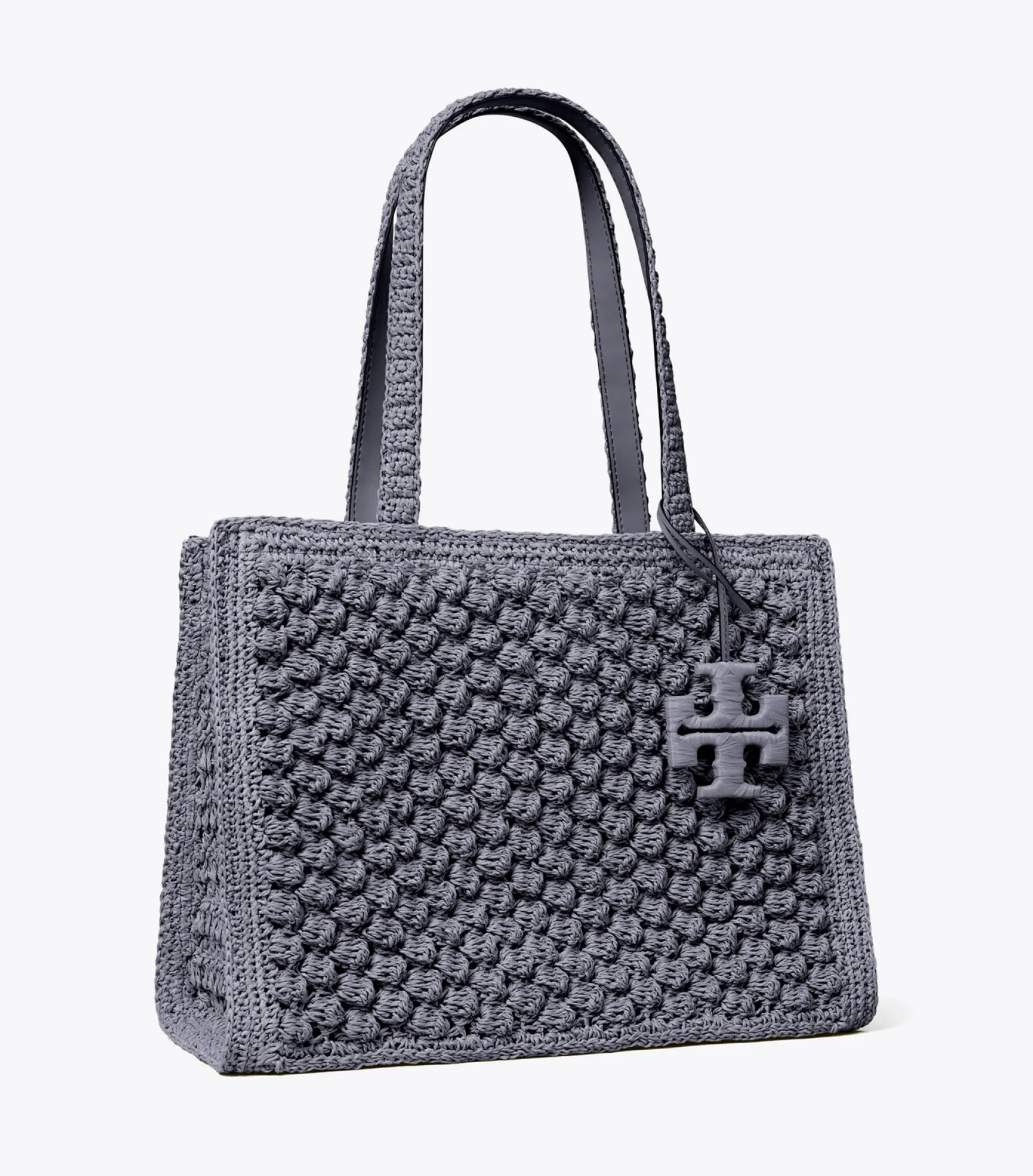 SMALL ELLA HAND-CROCHETED POPCORN TOTE
