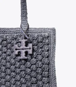 SMALL ELLA HAND-CROCHETED POPCORN TOTE