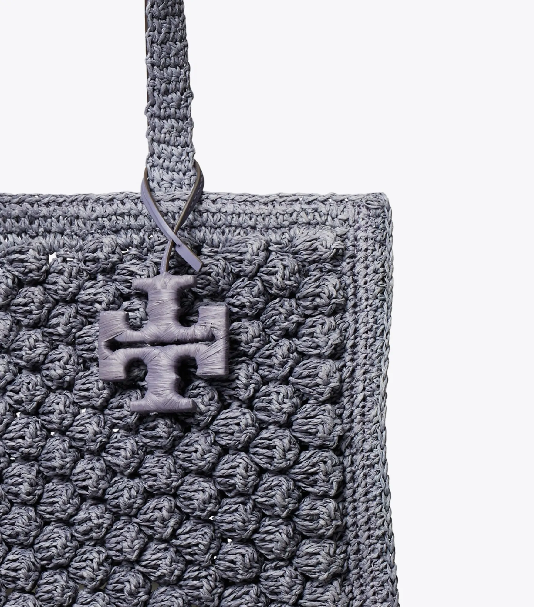 SMALL ELLA HAND-CROCHETED POPCORN TOTE