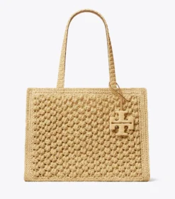 SMALL ELLA HAND-CROCHETED POPCORN TOTE