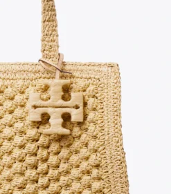 SMALL ELLA HAND-CROCHETED POPCORN TOTE