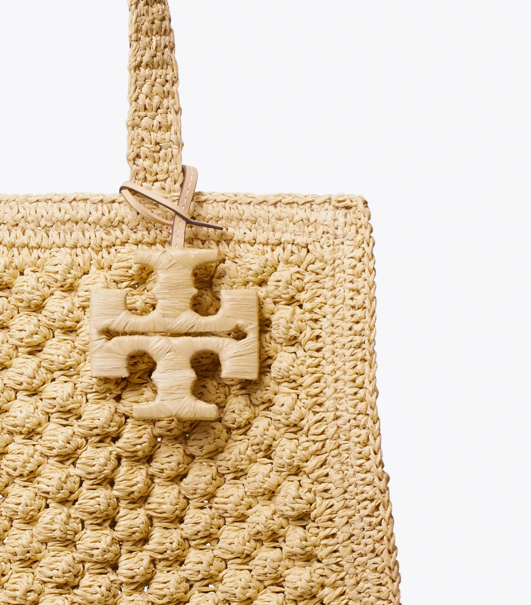 SMALL ELLA HAND-CROCHETED POPCORN TOTE