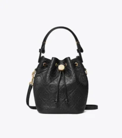 STRUKTURIERTE MINI BUCKET BAG MIT T-MONOGRAMM