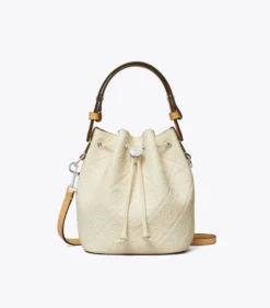 STRUKTURIERTE MINI BUCKET BAG MIT T-MONOGRAMM