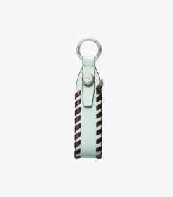 TASCHENANHÄNGER MIT GEWEBTEM LEDER
