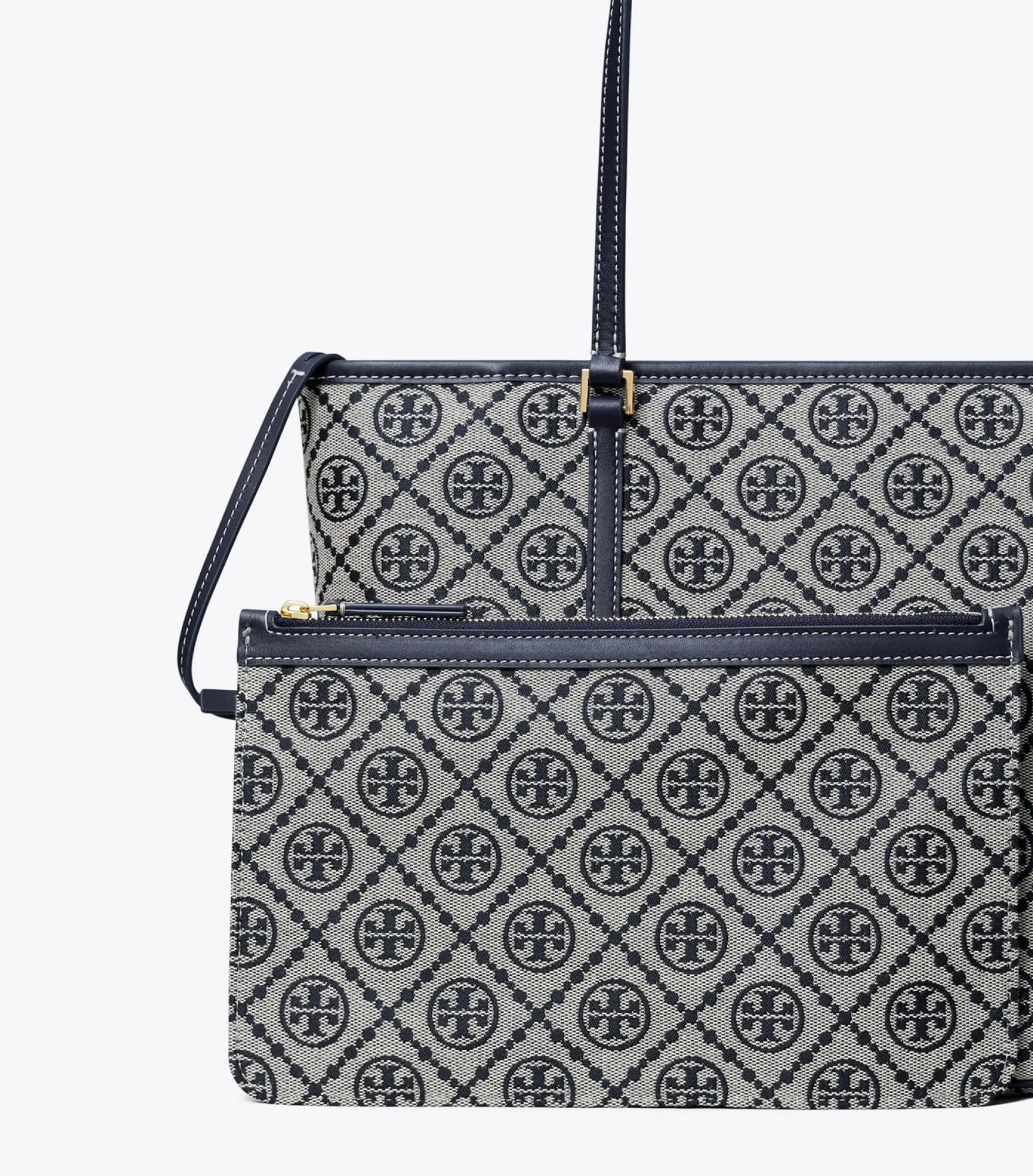 T MONOGRAM SMALL ZIP TOTE