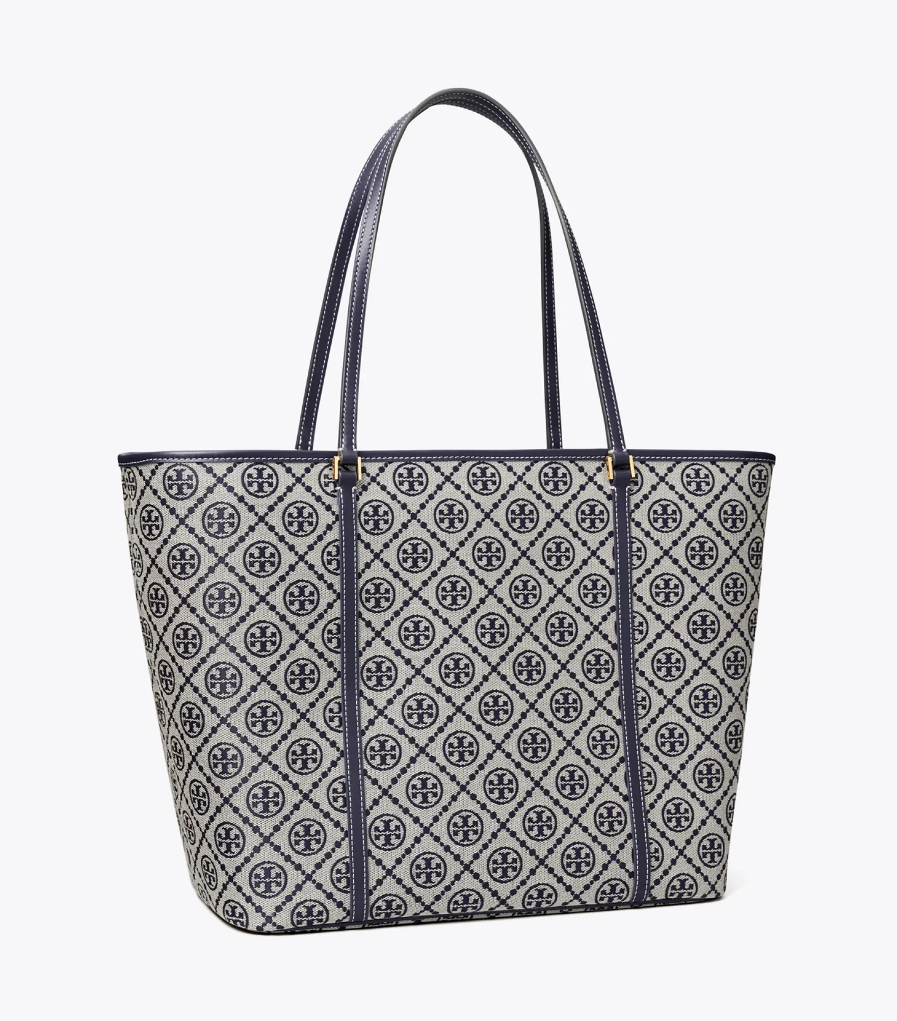 T MONOGRAM ZIP TOTE