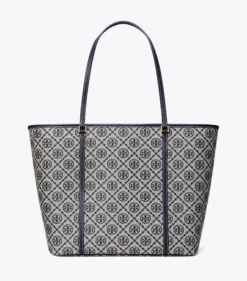 T MONOGRAM ZIP TOTE