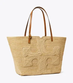 TORY BURCH X DOUM FOR WOMEN LARGE ELLA RAFFIA TOTE