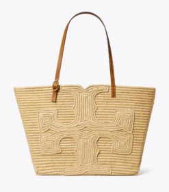 TORY BURCH X DOUM FOR WOMEN LARGE ELLA RAFFIA TOTE