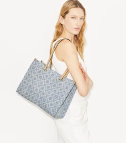 TOTE BAG AUS DENIM MIT T-MONOGRAMM