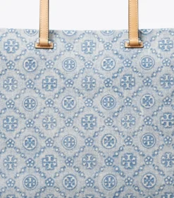 TOTE BAG AUS DENIM MIT T-MONOGRAMM