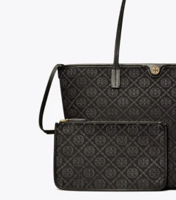 TOTE BAG MIT T-MONOGRAMM UND REISSVERSCHLUSS