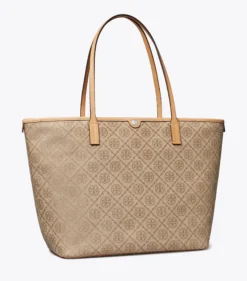 TOTE BAG MIT T-MONOGRAMM UND REISSVERSCHLUSS