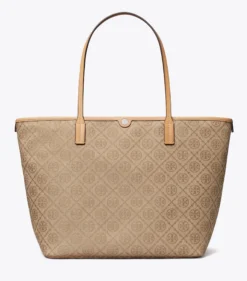 TOTE BAG MIT T-MONOGRAMM UND REISSVERSCHLUSS