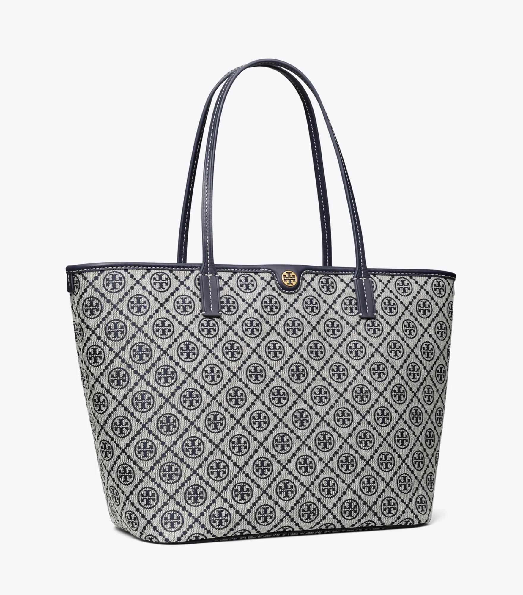 TOTE BAG MIT T-MONOGRAMM UND REISSVERSCHLUSS