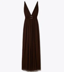 VISKOSEKLEID MIT V-AUSSCHNITT