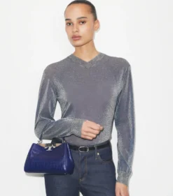 WEICHE MINI ELEANOR HENKELTASCHE MIT KROKOPRÄGUNG